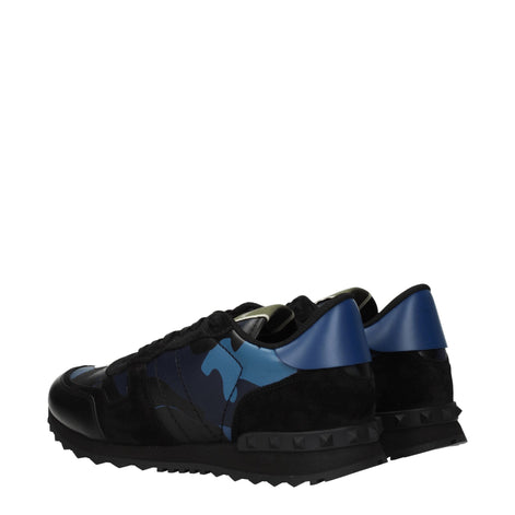 Valentino Garavani Blue Leather Low Top Sneakers Valentino Garavani