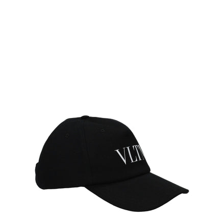 Valentino Garavani Black Cotton Cap (Baseball Hat) Valentino Garavani