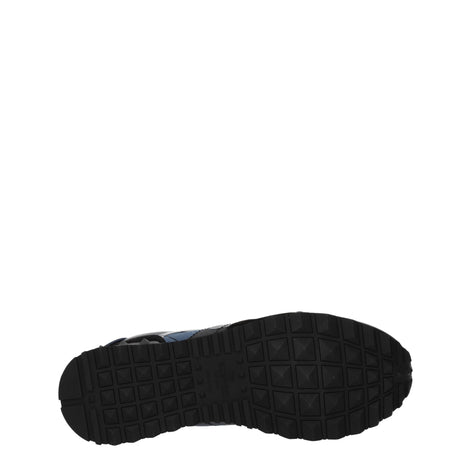 Valentino Garavani Blue Leather Low Top Sneakers Valentino Garavani