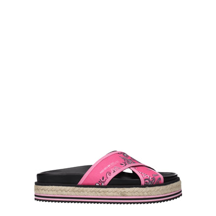 Kenzo Pink Fabric Slippers Kenzo