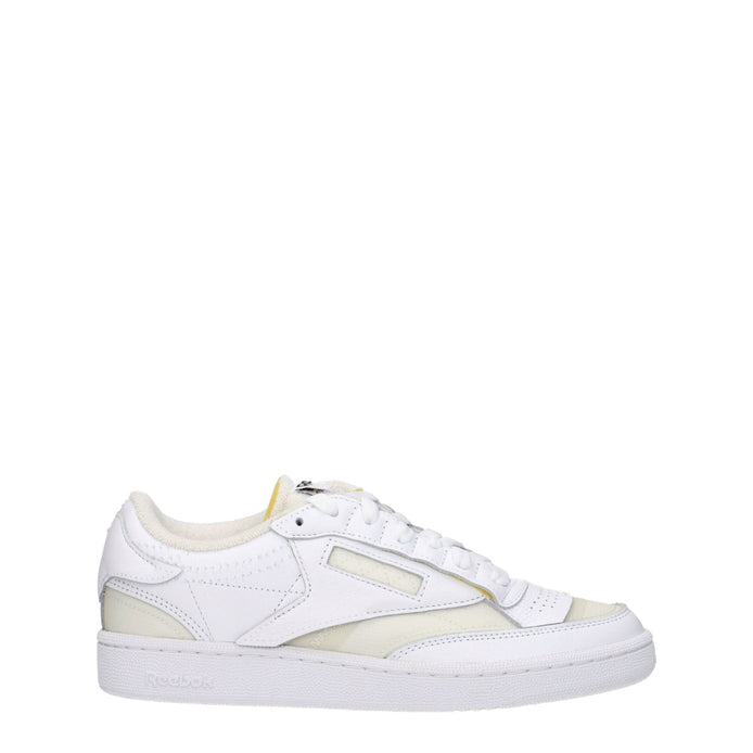 Maison Margiela White Fabric Low Top Sneakers Maison Margiela