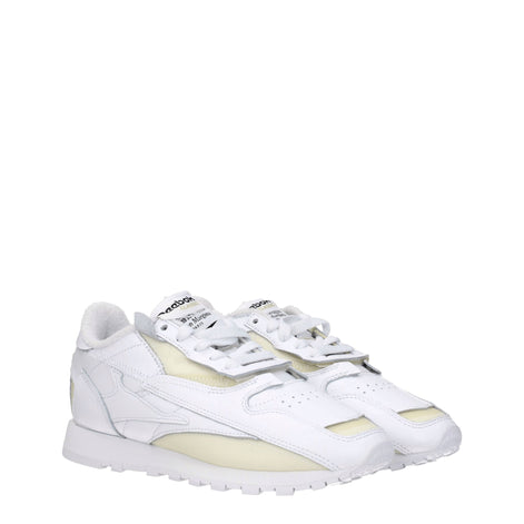 Maison Margiela White Leather Athletic Sneakers Maison Margiela