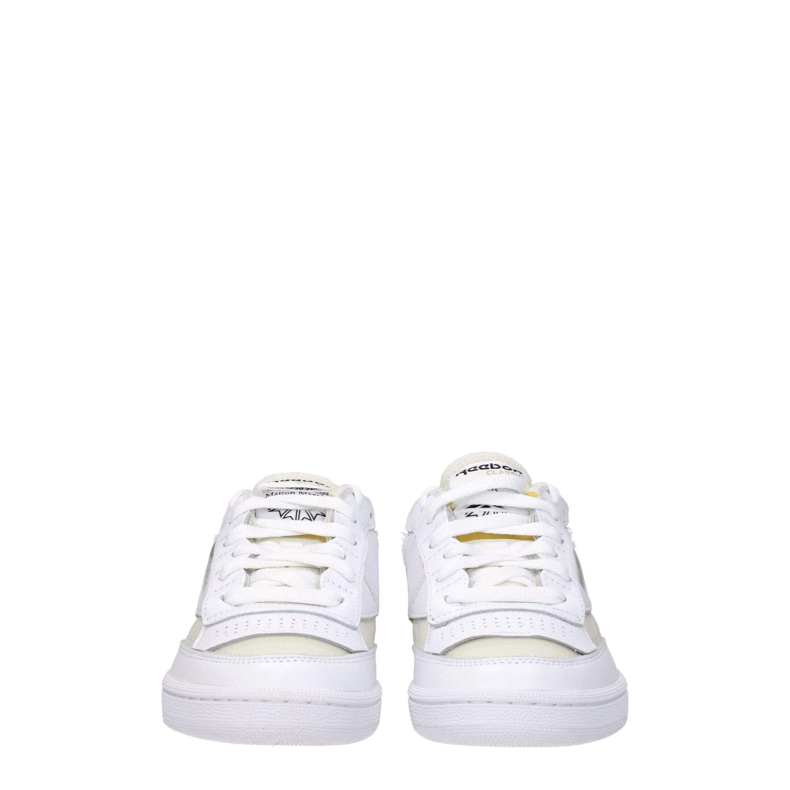 Maison Margiela White Fabric Low Top Sneakers Maison Margiela