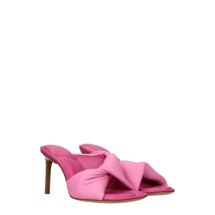 Jacquemus Pink Leather Stiletto Heel Sandals Jacquemus