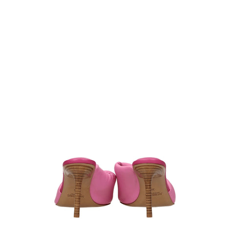 Jacquemus Pink Leather Stiletto Heel Sandals Jacquemus