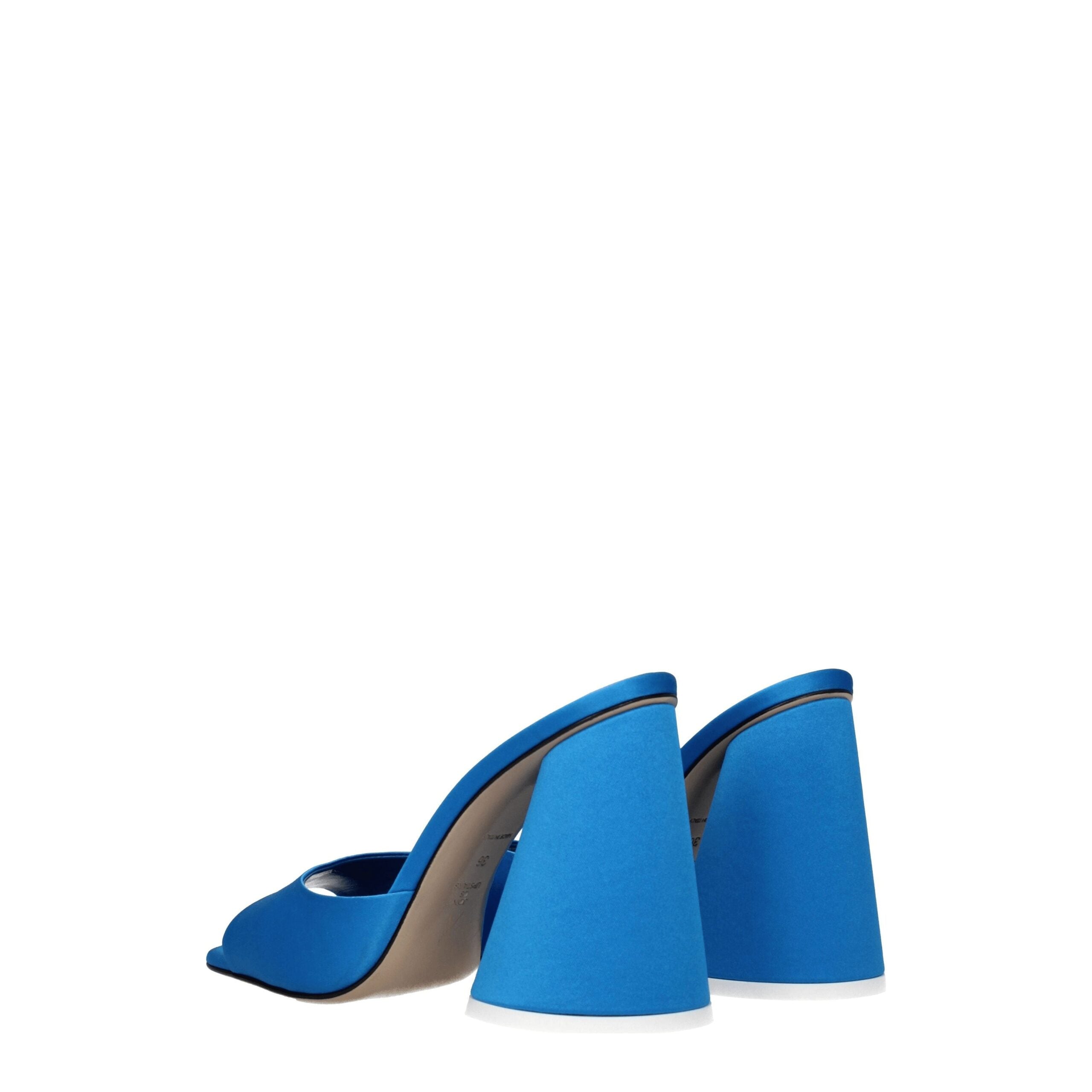 The Attico Light Blue Satin Platform Sandals The Attico