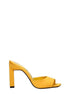 The Attico Orange Satin Stiletto Heel Sandals The Attico