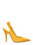 The Attico Orange Satin High Heel Pumps The Attico