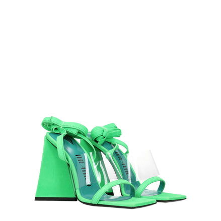 The Attico Transparent Leather Flat Sandals The Attico