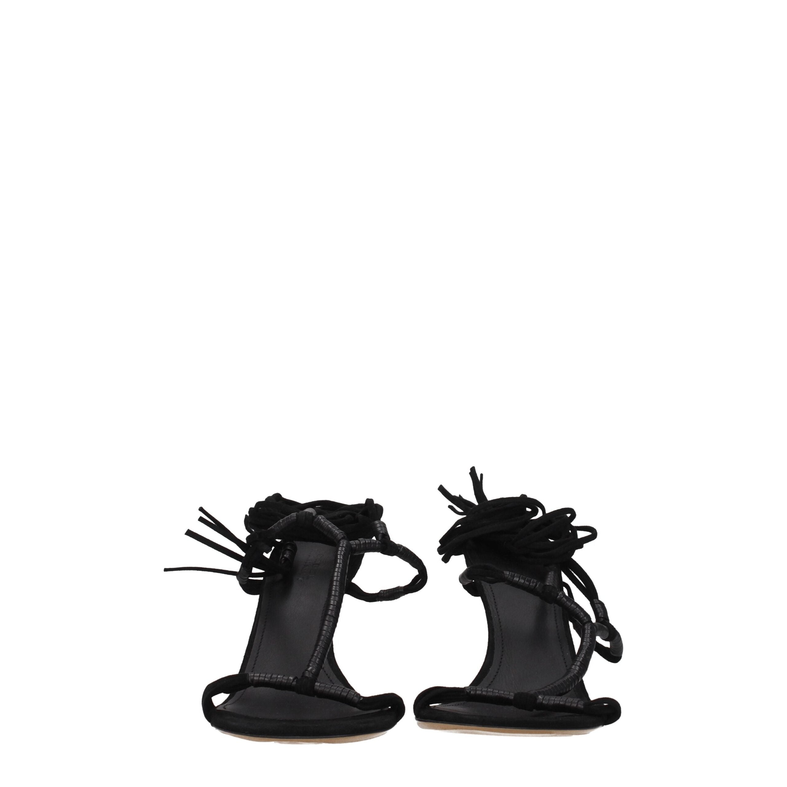 Isabel Marant Black Leather Stiletto Heel Sandals Isabel Marant