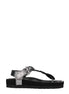 Isabel Marant Black Leather Flip-Flop Sandals Isabel Marant