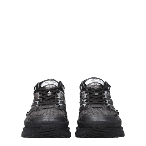 Valentino Garavani Black Fabric Athletic Sneakers Valentino Garavani