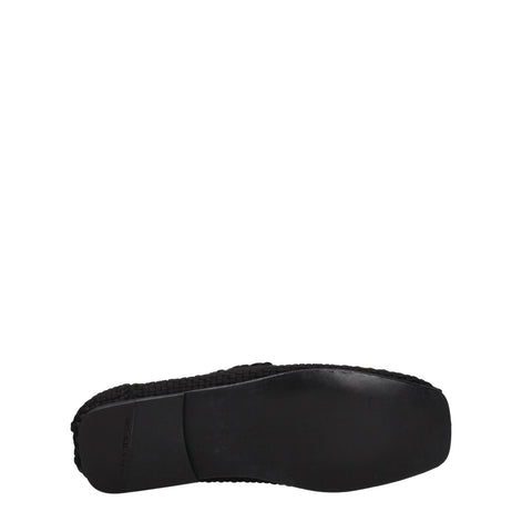 Dolce & Gabbana Black Fabric Slip-On Loafers Dolce & Gabbana