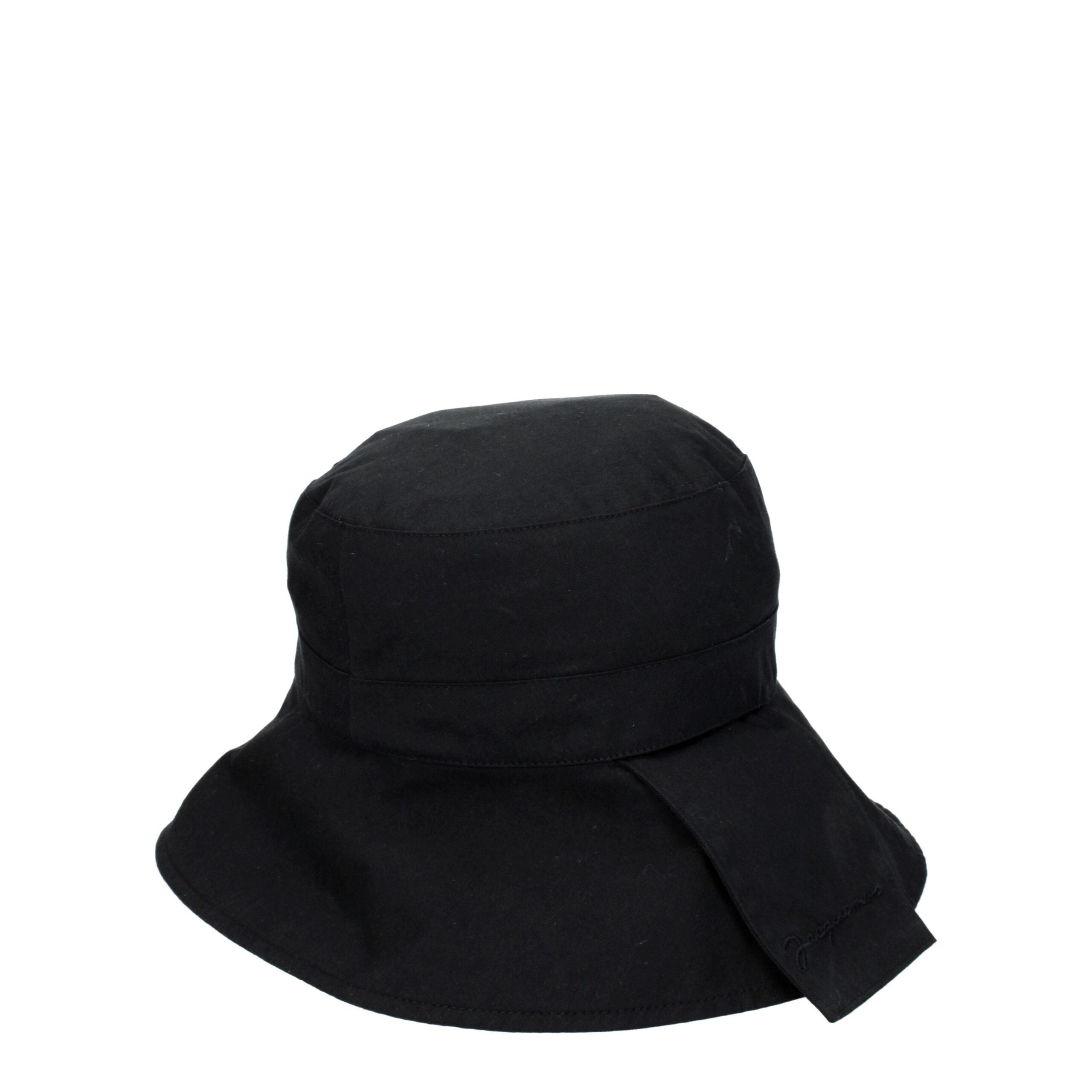 Jacquemus Black Cotton Bucket Hat Jacquemus