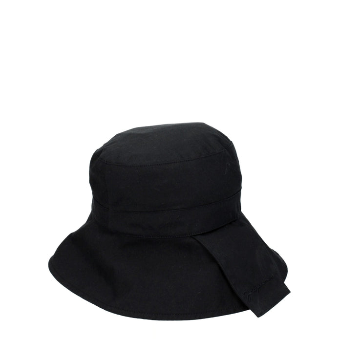 Jacquemus Black Cotton Bucket Hat Jacquemus