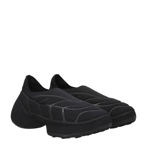 Givenchy Black Fabric Slip-On Loafers Givenchy