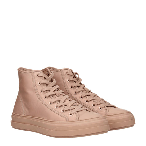 Valentino Garavani Pink Fabric High Top Sneakers Valentino Garavani