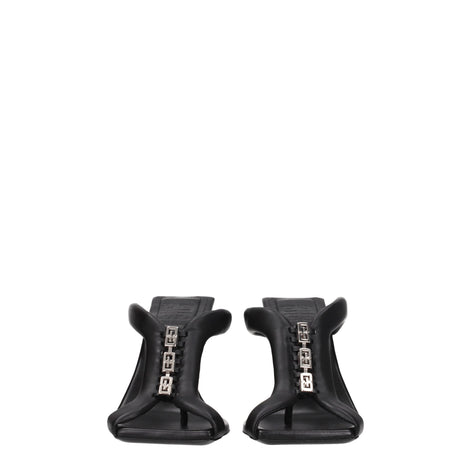 Givenchy Black Leather Stiletto Heel Sandals Givenchy