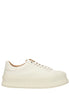 Jil Sander White Fabric Platform Sneakers Jil Sander