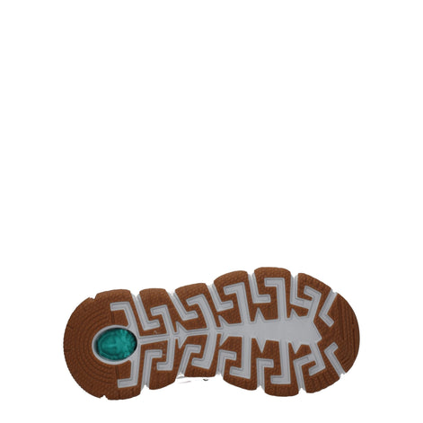 Versace White Fabric Athletic Sneakers Versace