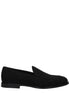 Dolce & Gabbana Black Velvet Slip-On Loafers Dolce & Gabbana