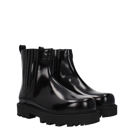 Givenchy Black Leather Ankle Boots Givenchy