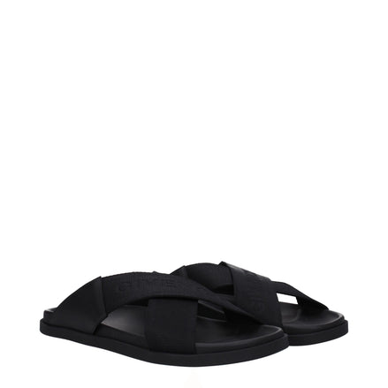 Givenchy Black Fabric Slippers Givenchy