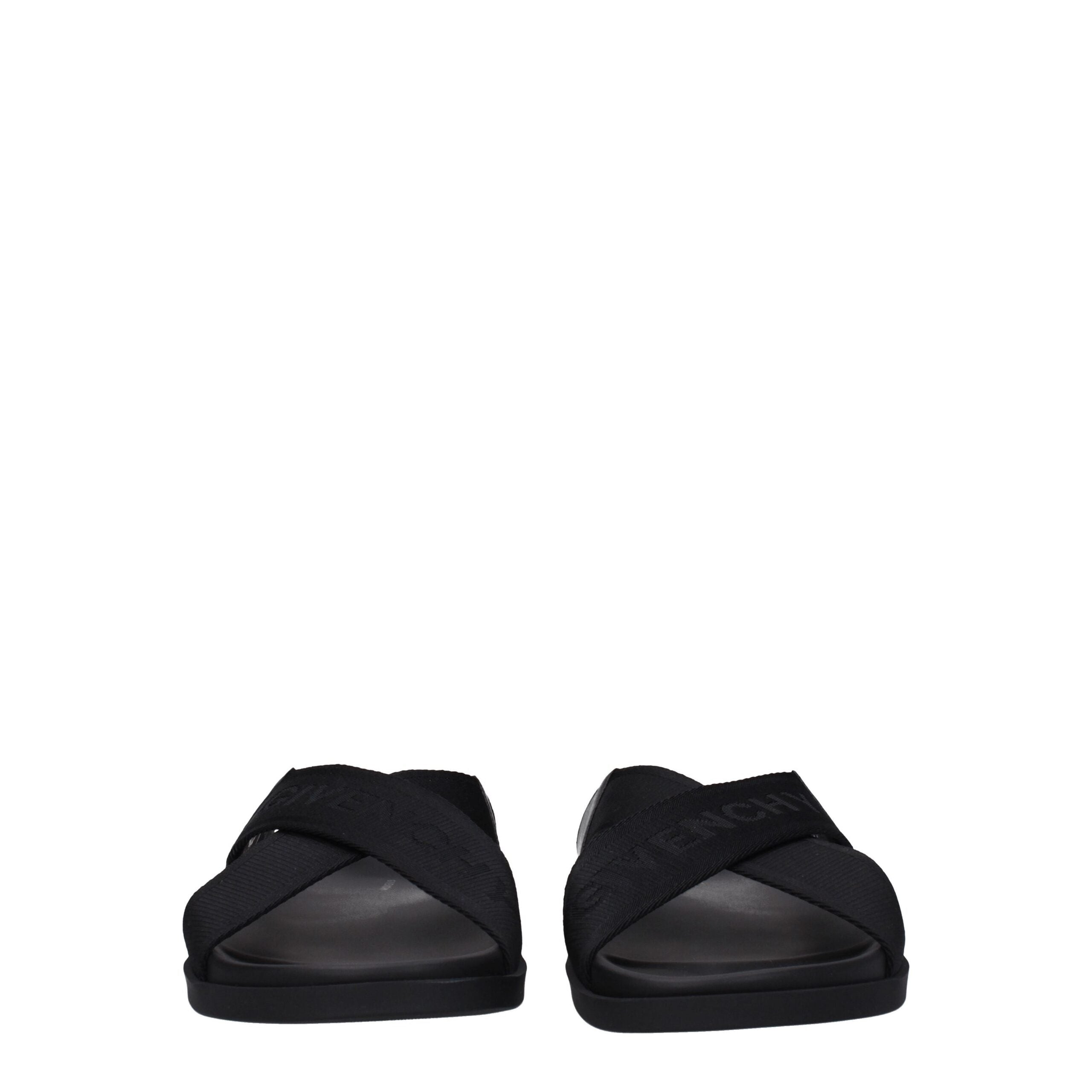 Givenchy Black Fabric Slippers Givenchy
