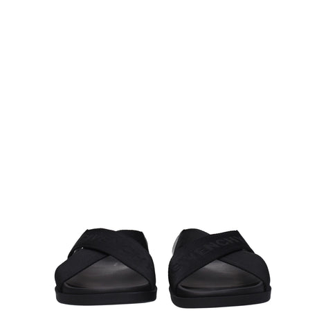 Givenchy Black Fabric Slippers Givenchy