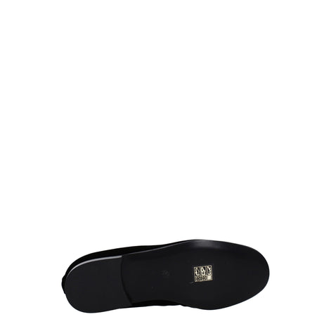 Palm Angels Black Velvet Slip-On Loafers Palm Angels