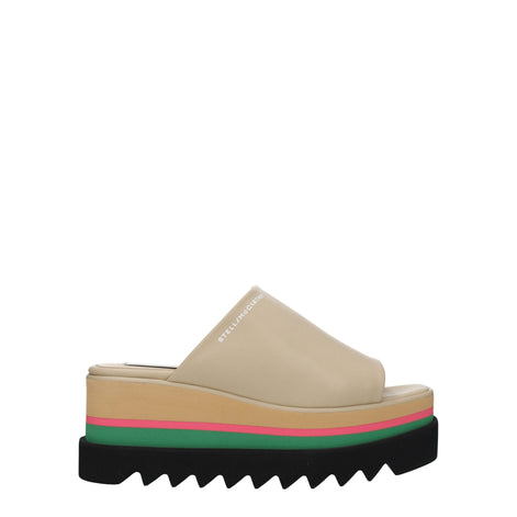 Stella McCartney Beige Leather Slippers Stella McCartney