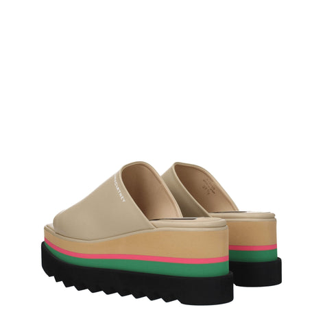 Stella McCartney Beige Leather Slippers Stella McCartney