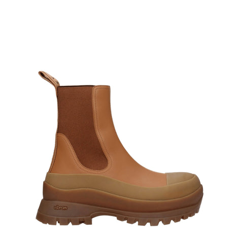 Stella McCartney Brown Leather Ankle Boots Stella McCartney