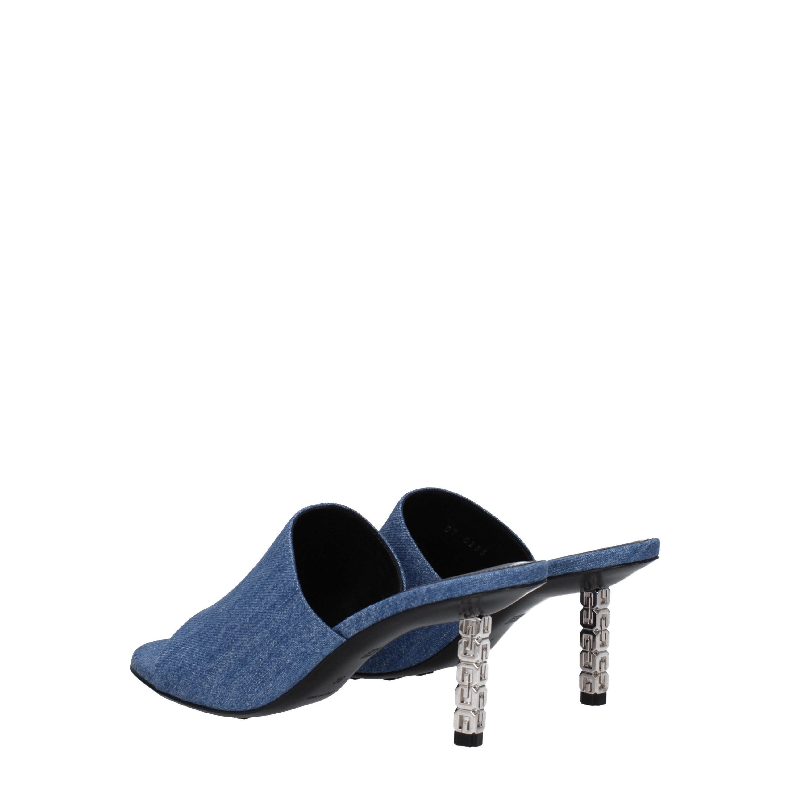 Givenchy Blue Fabric Platform Sandals Givenchy