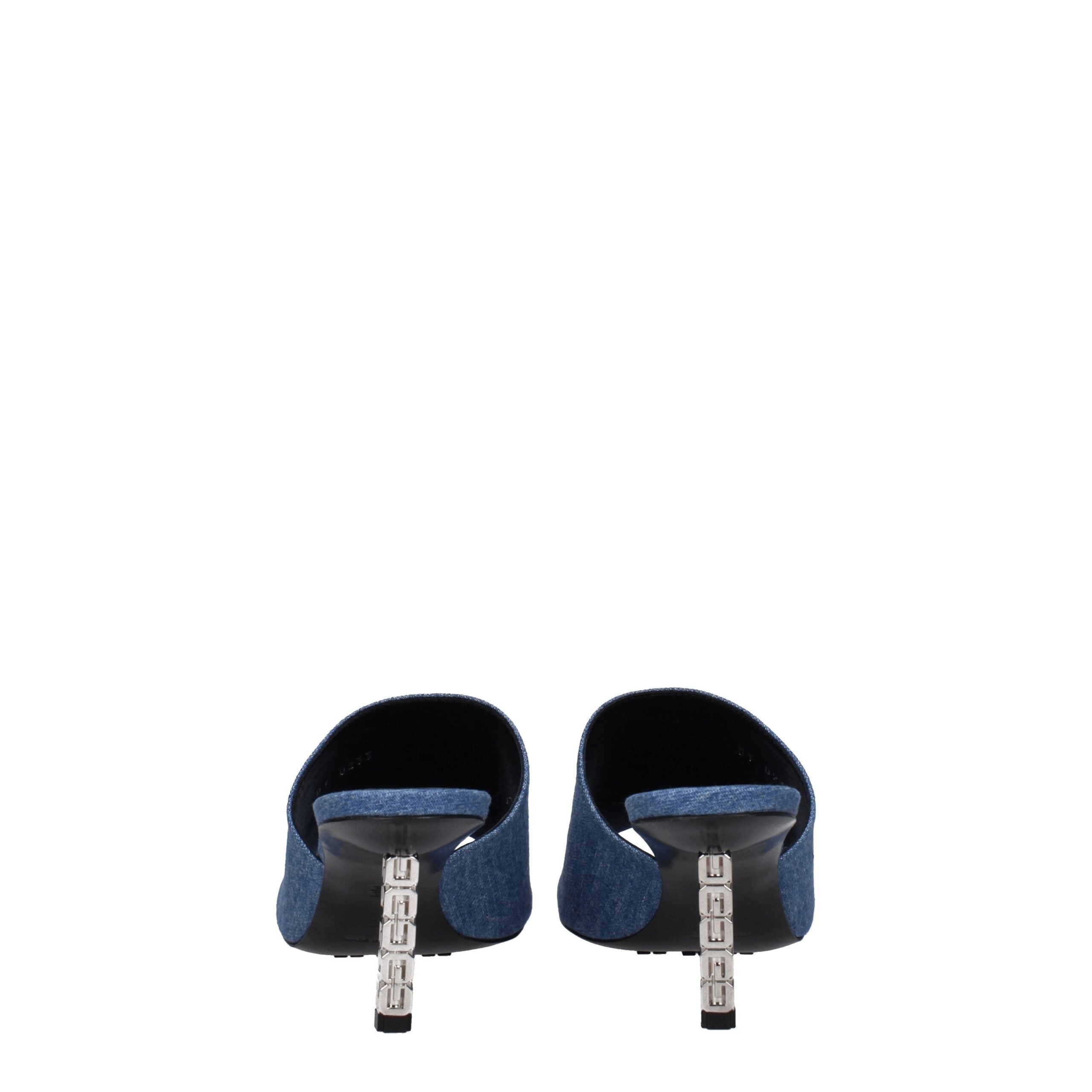 Givenchy Blue Fabric Platform Sandals Givenchy