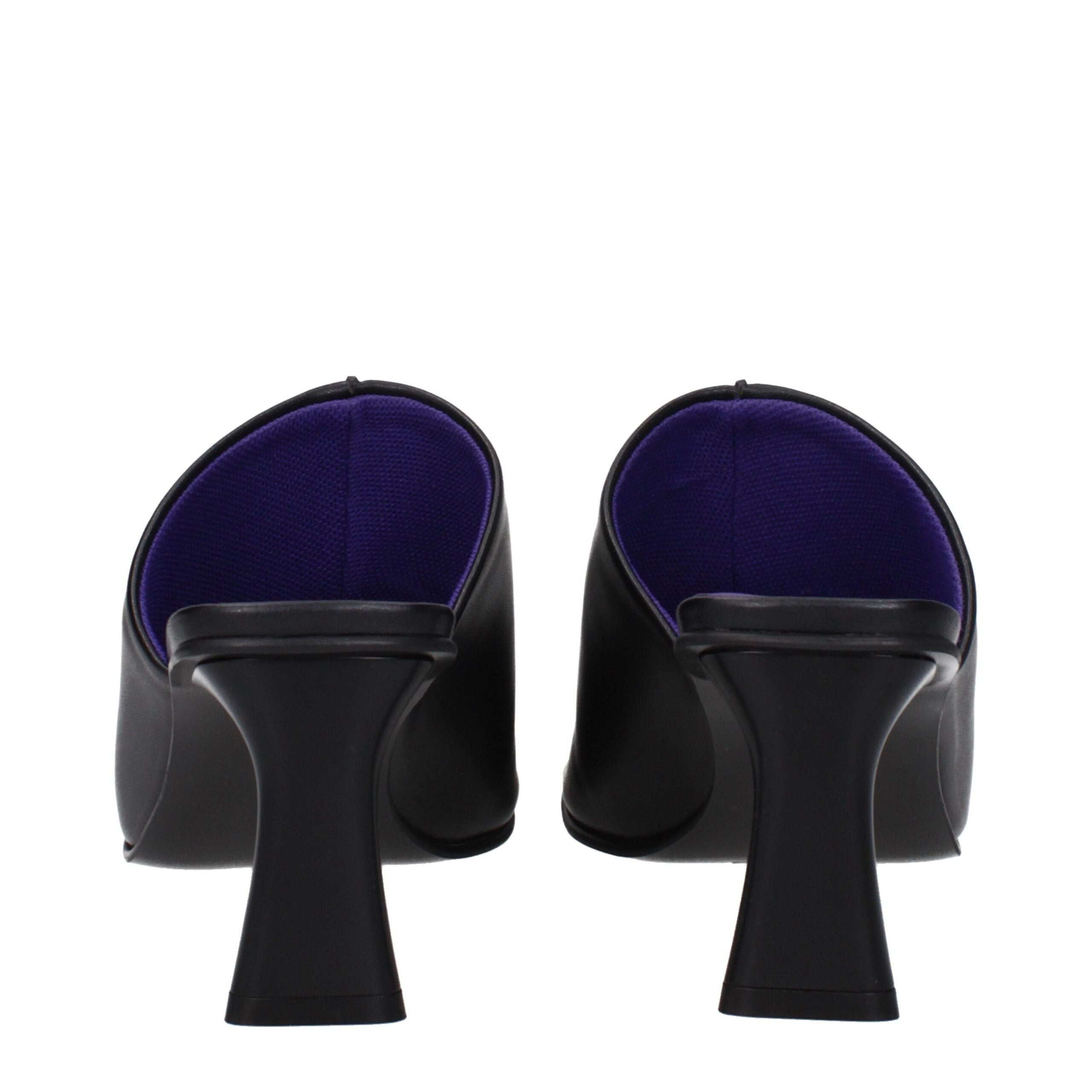 Stella McCartney Black Leather Stiletto Heel Sandals Stella McCartney