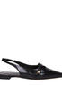 Max Mara Black Leather Ballet Flats Max Mara