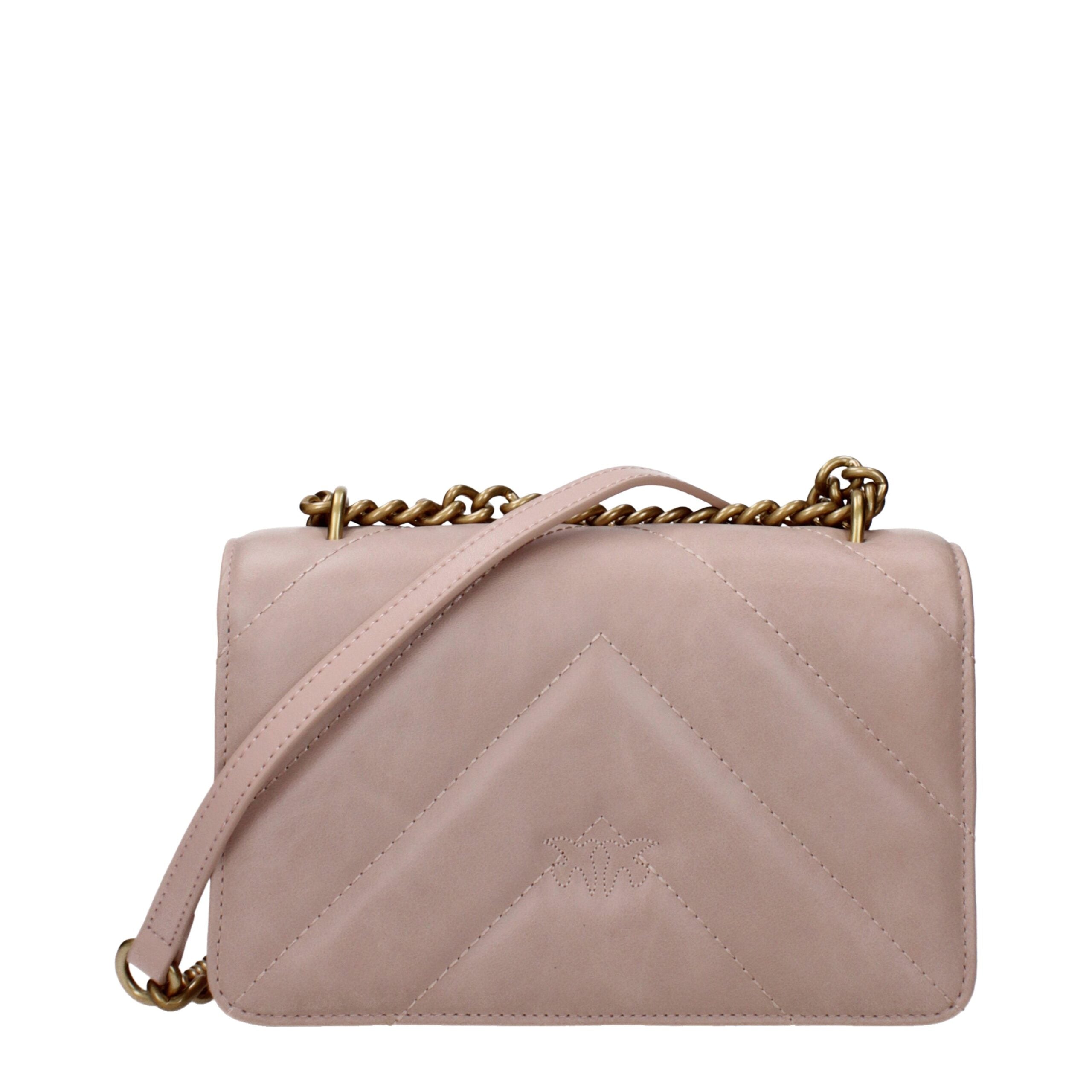 PINKO Pink Leather Crossbody Bag PINKO