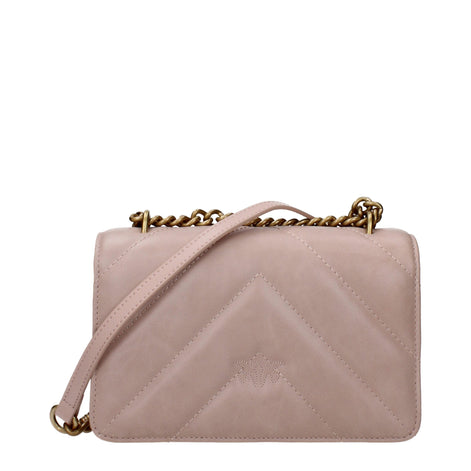 PINKO Pink Leather Crossbody Bag PINKO