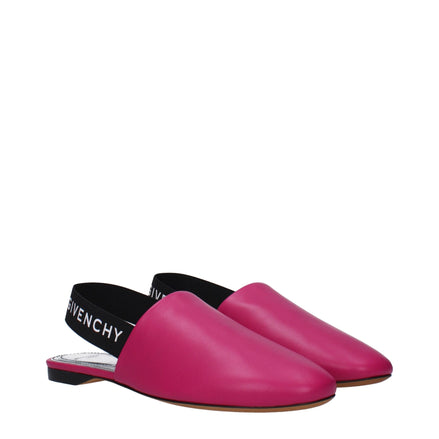 Givenchy Pink Leather Flat Sandals Givenchy