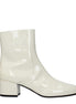 Celine Beige Leather Ankle Boots Celine