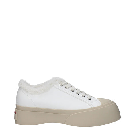 Marni White Leather Low Top Sneakers Marni