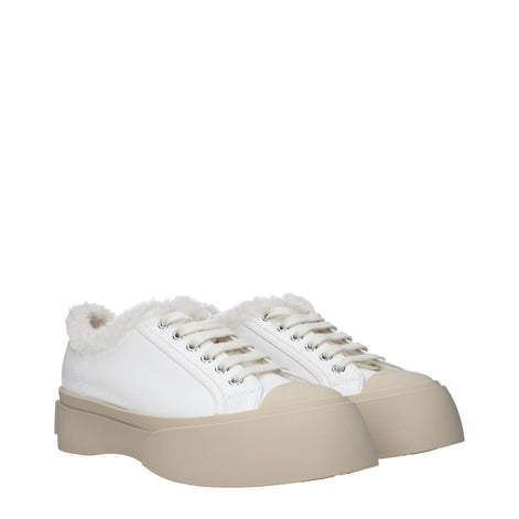 Marni White Leather Low Top Sneakers Marni