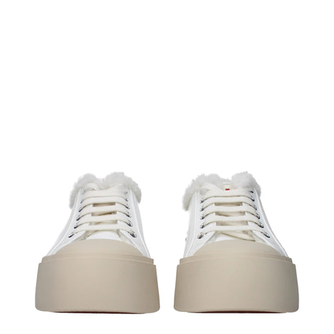 Marni White Leather Low Top Sneakers Marni