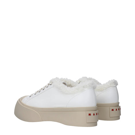 Marni White Leather Low Top Sneakers Marni