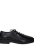 Max Mara Black Leather Oxfords And Derbies Max Mara