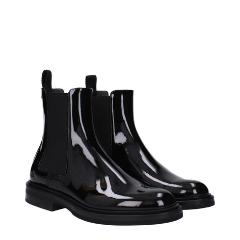 Dolce & Gabbana Black Leather Ankle Boots Dolce & Gabbana