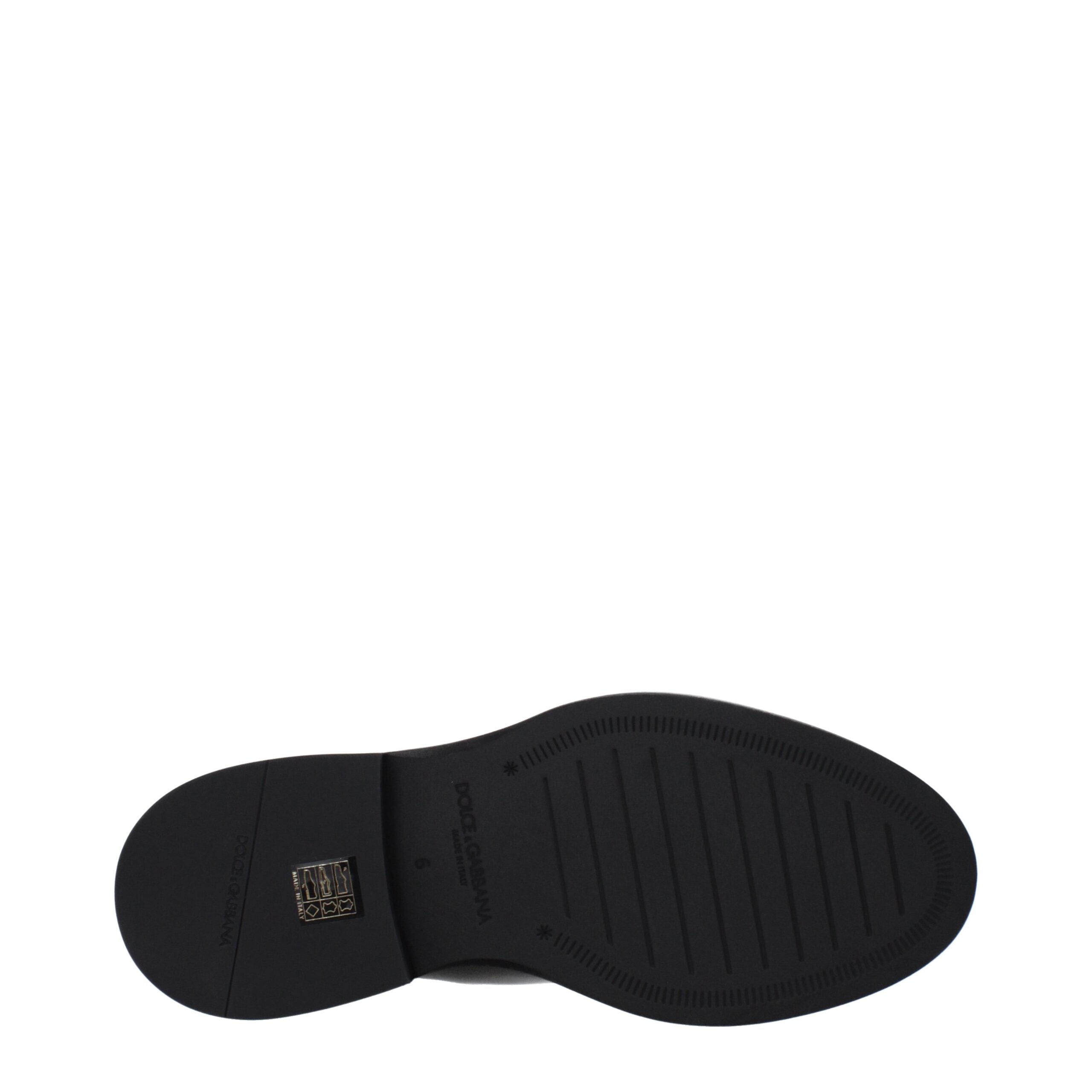 Dolce & Gabbana Black Leather Ankle Boots Dolce & Gabbana