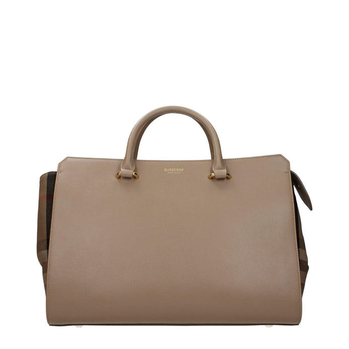 Burberry Beige Leather Handbag Burberry