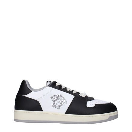Versace White Leather Low Top Sneakers Versace